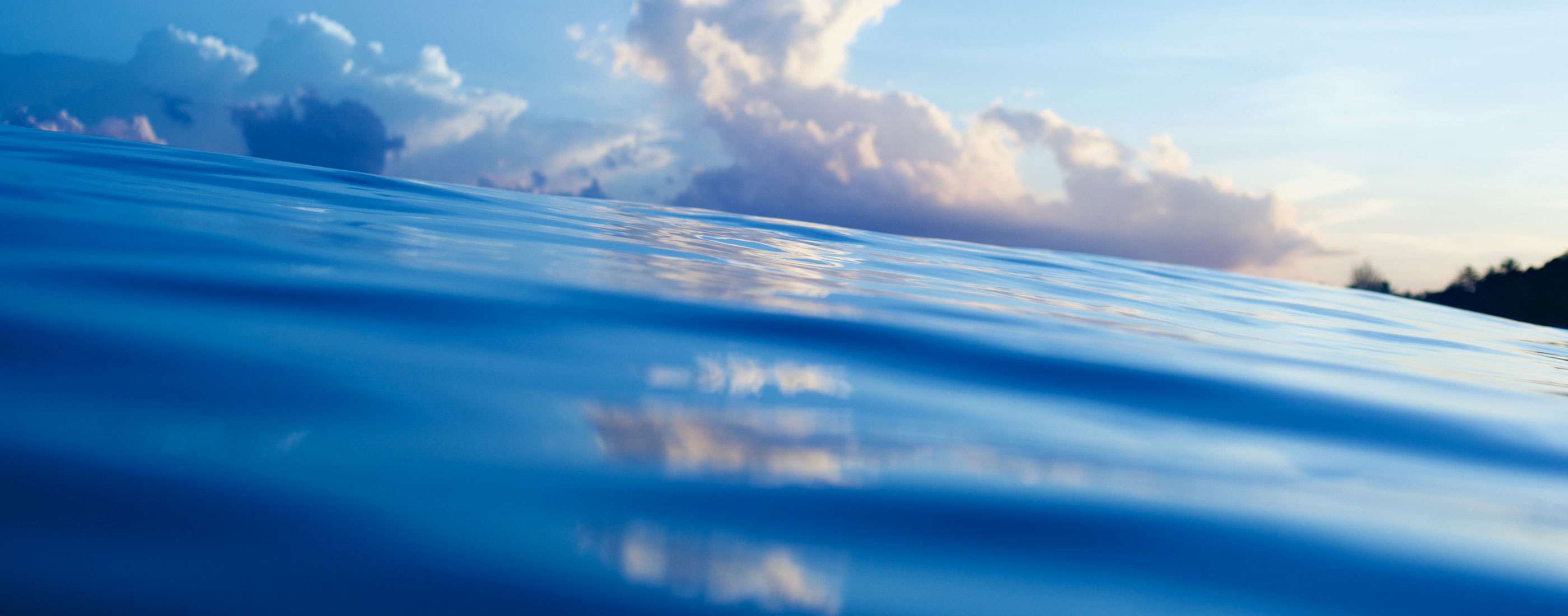 Ocean view with clouds